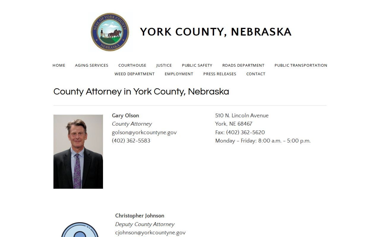 York County Attorney prosecutor office contact source