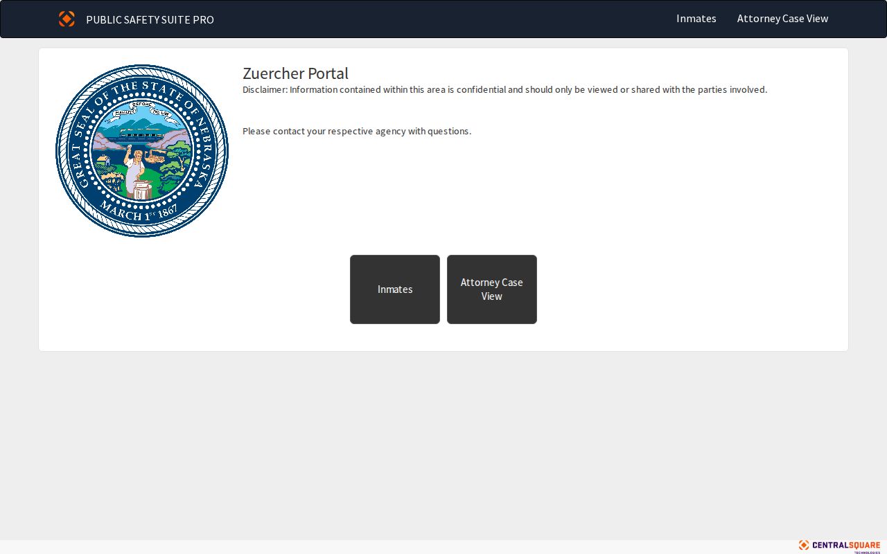 Regional custody portal landing page linked by York County Corrections
